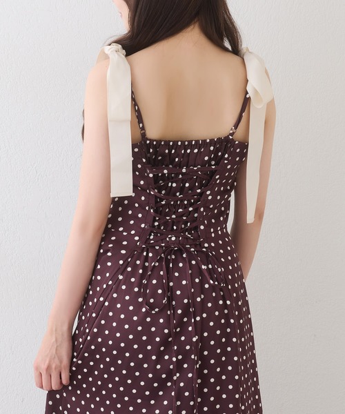 one after another NICE CLAUP(ワンアフターアナザーナイスクラップ)の「【WEB限定】ドレープマイナス5キロ見えワンピース(ワンピース・レディース・ブラウン系その他/ブラック系その他/ホワイト系その他・SMALL/MEDIUM)」の6枚目の写真