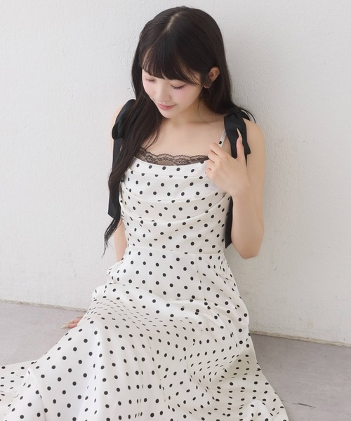 one after another NICE CLAUP(ワンアフターアナザーナイスクラップ)の「【WEB限定】ドレープマイナス5キロ見えワンピース(ワンピース・レディース・ブラウン系その他/ブラック系その他/ホワイト系その他・SMALL/MEDIUM)」の14枚目の写真