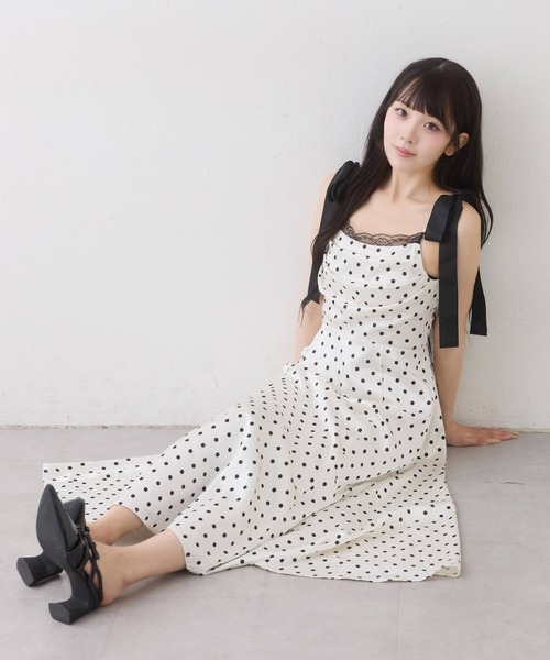 one after another NICE CLAUP(ワンアフターアナザーナイスクラップ)の「【WEB限定】ドレープマイナス5キロ見えワンピース(ワンピース・レディース・ブラウン系その他/ブラック系その他/ホワイト系その他・SMALL/MEDIUM)」の13枚目の写真