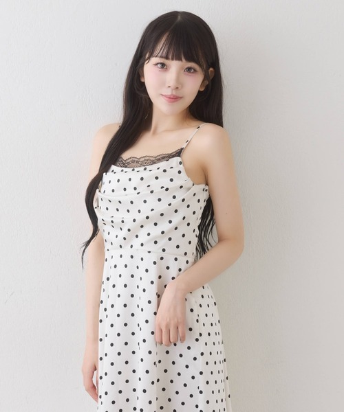 one after another NICE CLAUP(ワンアフターアナザーナイスクラップ)の「【WEB限定】ドレープマイナス5キロ見えワンピース(ワンピース・レディース・ブラウン系その他/ブラック系その他/ホワイト系その他・SMALL/MEDIUM)」の11枚目の写真