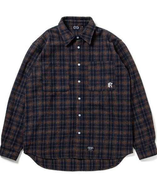 430(フォーサーティ)の「ms6602-L-S TTN CHECK SHIRT チェックシャツ(26-146)(シャツ/ブラウス・メンズ・ネイビー/ピンク/ブラウン・1/2/3/0)」の1枚目の写真