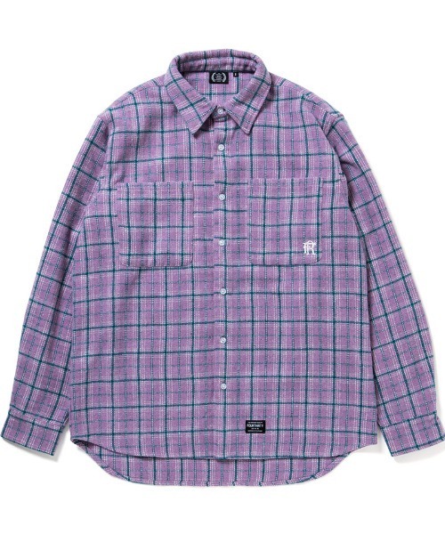 430(フォーサーティ)の「ms6602-L-S TTN CHECK SHIRT チェックシャツ(26-146)(シャツ/ブラウス・メンズ・ネイビー/ピンク/ブラウン・1/2/3/0)」の3枚目の写真