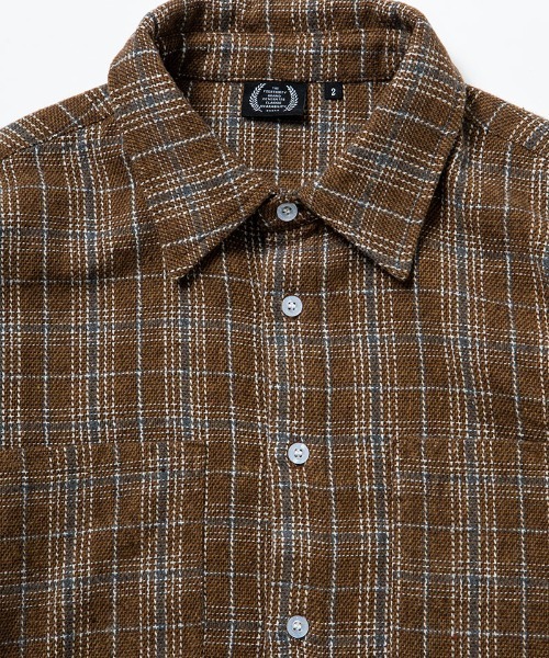430(フォーサーティ)の「ms6602-L-S TTN CHECK SHIRT チェックシャツ(26-146)(シャツ/ブラウス・メンズ・ネイビー/ピンク/ブラウン・1/2/3/0)」の12枚目の写真