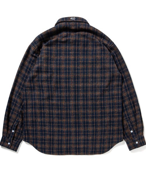430(フォーサーティ)の「ms6602-L-S TTN CHECK SHIRT チェックシャツ(26-146)(シャツ/ブラウス・メンズ・ネイビー/ピンク/ブラウン・1/2/3/0)」の7枚目の写真