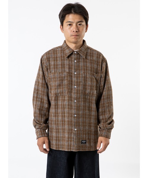 430(フォーサーティ)の「ms6602-L-S TTN CHECK SHIRT チェックシャツ(26-146)(シャツ/ブラウス・メンズ・ネイビー/ピンク/ブラウン・1/2/3/0)」の8枚目の写真