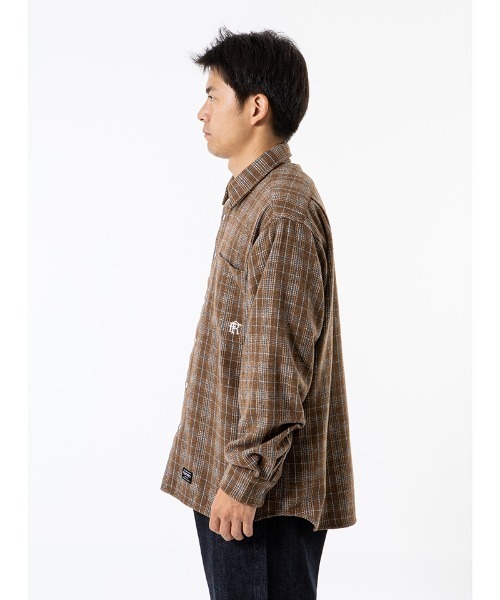 430(フォーサーティ)の「ms6602-L-S TTN CHECK SHIRT チェックシャツ(26-146)(シャツ/ブラウス・メンズ・ネイビー/ピンク/ブラウン・1/2/3/0)」の9枚目の写真