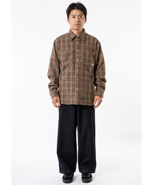 430(フォーサーティ)の「ms6602-L-S TTN CHECK SHIRT チェックシャツ(26-146)(シャツ/ブラウス・メンズ・ネイビー/ピンク/ブラウン・1/2/3/0)」の11枚目の写真