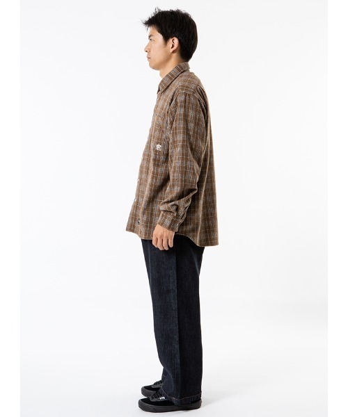 430(フォーサーティ)の「ms6602-L-S TTN CHECK SHIRT チェックシャツ(26-146)(シャツ/ブラウス・メンズ・ネイビー/ピンク/ブラウン・1/2/3/0)」の4枚目の写真