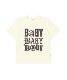 BABYプリントオーバーサイズ半袖Tシャツレモン