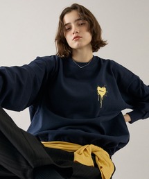 ONCILY（オンシェリー）の「26AW HEART LOGO DRAW CODE SWEAT / ハートロゴドローコードスウェット（スウェット）」