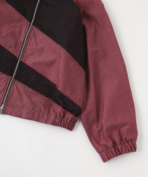 sulvam(サルバム)の「SULVAM / サルバム DENIM RIDING ZIP JKT(ブルゾン・メンズ・レッド/パープル・MEDIUM/SMALL)」の3枚目の写真