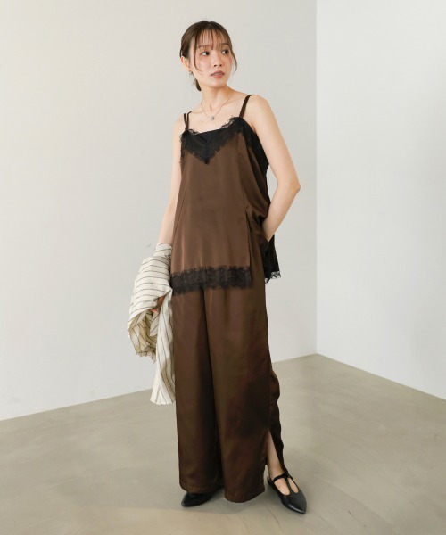 Bab(バブ)の「【サイズ展開あり】サテンサイドスリットパンツ(その他パンツ・レディース・ライトグレー/チャコールグレー/ブラウン・M/S)」の20枚目の写真