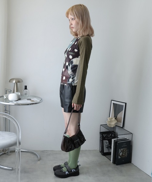 Ulysses(ユリシス)の「ラグランドッグプリントカットソー(Tシャツ/カットソー・レディース・ブラウン・F)」の5枚目の写真