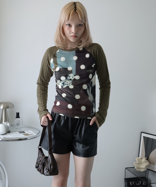 Ulysses(ユリシス)の「ラグランドッグプリントカットソー(Tシャツ/カットソー・レディース・ブラウン・F)」の11枚目の写真