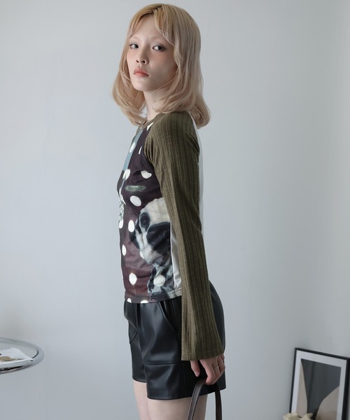 Ulysses(ユリシス)の「ラグランドッグプリントカットソー(Tシャツ/カットソー・レディース・ブラウン・F)」の14枚目の写真