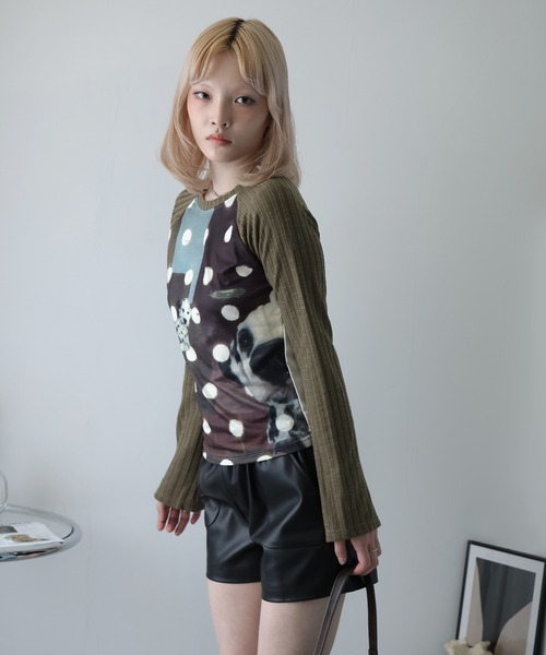 Ulysses(ユリシス)の「ラグランドッグプリントカットソー(Tシャツ/カットソー・レディース・ブラウン・F)」の15枚目の写真