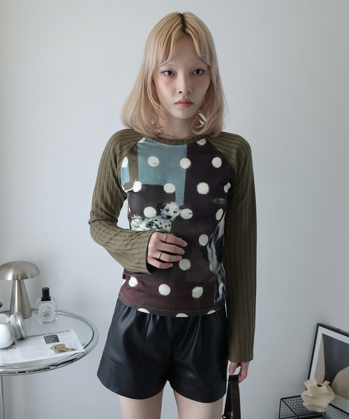 Ulysses(ユリシス)の「ラグランドッグプリントカットソー(Tシャツ/カットソー・レディース・ブラウン・F)」の17枚目の写真