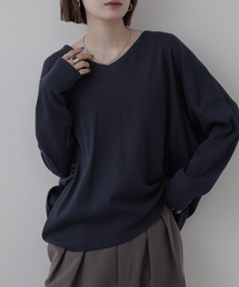 ドルマンスリーブVネックTシャツ 長袖