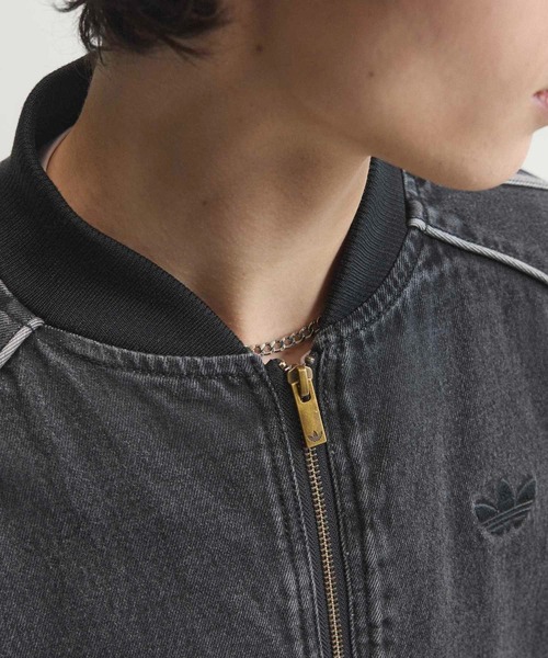 adidas（アディダス）の「SST デニム トラックトップ（ジャージ） / アディダスオリジナルス adidas Originals（デニムジャケット・メンズ・ブラック・XX-LARGE/3XL/LARGE/MEDIUM/SMALL/X-LARGE/X-SMALL）」の3枚目の写真