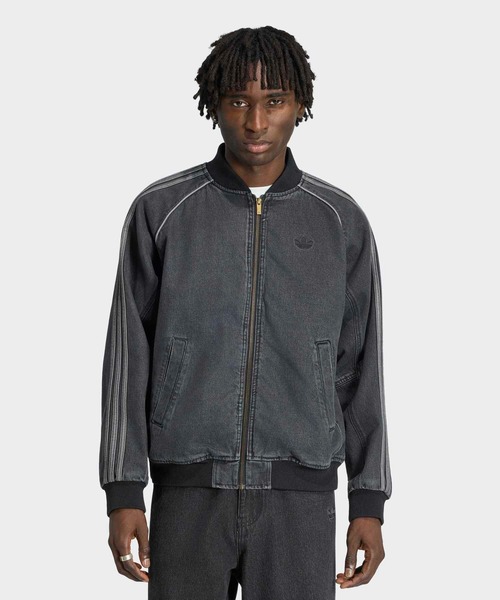 adidas（アディダス）の「SST デニム トラックトップ（ジャージ） / アディダスオリジナルス adidas Originals（デニムジャケット・メンズ・ブラック・XX-LARGE/3XL/LARGE/MEDIUM/SMALL/X-LARGE/X-SMALL）」の9枚目の写真