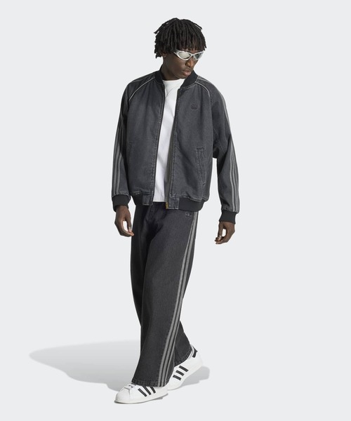adidas（アディダス）の「SST デニム トラックトップ（ジャージ） / アディダスオリジナルス adidas Originals（デニムジャケット・メンズ・ブラック・XX-LARGE/3XL/LARGE/MEDIUM/SMALL/X-LARGE/X-SMALL）」の13枚目の写真