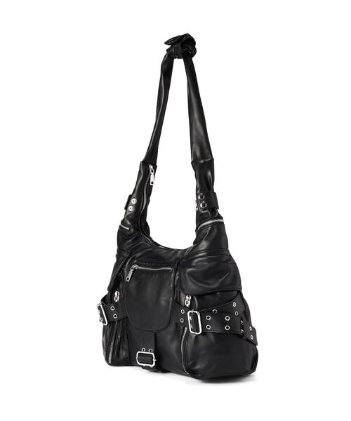 B'2nd(ビーセカンド)の「MAVYTH/メヴィス/3BELT BIG SHOULDER BAG(ショルダーバッグ・レディース・ブラック・F)」の2枚目の写真