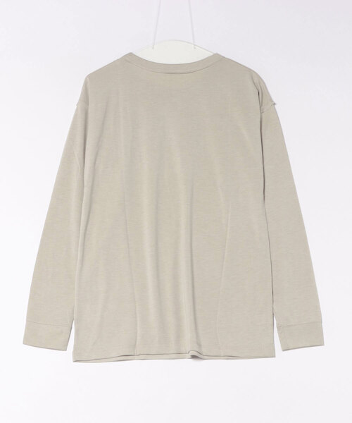 ROXY(ロキシー)の「ROXY FITNESS GENTLE FLOW L/S TEE コラーゲン・アミノ酸配合 モイスト長袖Tシャツ 【2026年秋冬モデル】/ロキシー(Tシャツ/カットソー・レディース・ブラック系その他/ベージュ/オフホワイト・SMALL/MEDIUM/LARGE)」の4枚目の写真