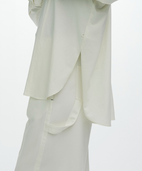 CITY TOKYO(シティトウキョウ)の「【CITY TOKYO/シティートウキョウ】KANEMASA Silk Shirt/カシミヤシルクシャツ(シャツ/ブラウス・レディース・ホワイト/ダークグレー/ブルー・FREE)」の10枚目の写真