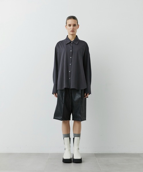 CITY TOKYO(シティトウキョウ)の「【CITY TOKYO/シティートウキョウ】KANEMASA Silk Shirt/カシミヤシルクシャツ(シャツ/ブラウス・レディース・ホワイト/ダークグレー/ブルー・FREE)」の18枚目の写真