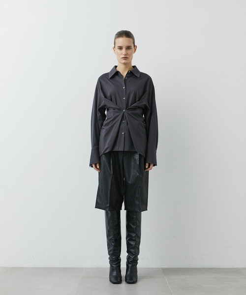 CITY TOKYO(シティトウキョウ)の「【CITY TOKYO/シティートウキョウ】KANEMASA Silk Shirt/カシミヤシルクシャツ(シャツ/ブラウス・レディース・ホワイト/ダークグレー/ブルー・FREE)」の21枚目の写真