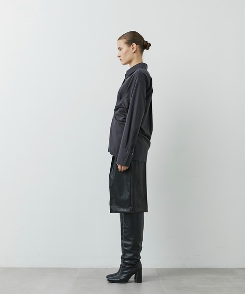 CITY TOKYO(シティトウキョウ)の「【CITY TOKYO/シティートウキョウ】KANEMASA Silk Shirt/カシミヤシルクシャツ(シャツ/ブラウス・レディース・ホワイト/ダークグレー/ブルー・FREE)」の22枚目の写真
