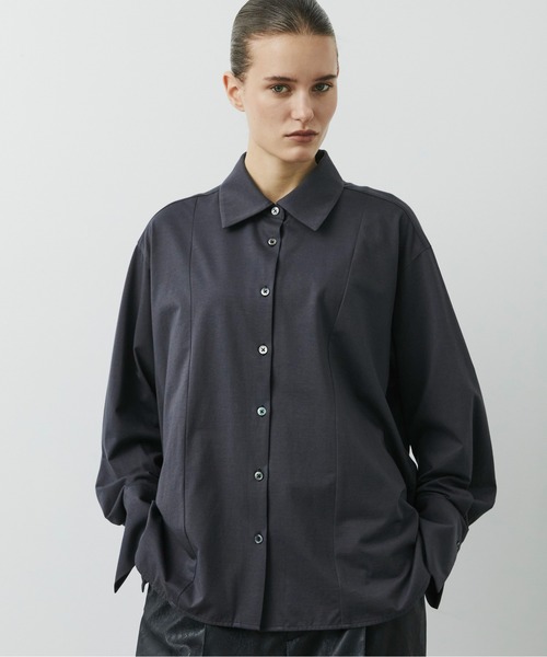 CITY TOKYO(シティトウキョウ)の「【CITY TOKYO/シティートウキョウ】KANEMASA Silk Shirt/カシミヤシルクシャツ(シャツ/ブラウス・レディース・ホワイト/ダークグレー/ブルー・FREE)」の15枚目の写真