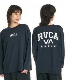 RVCA ウィメンズ FIVE STAR LS TEE ロンT 【2026年秋冬モデル】/ルーカドローコード付きバックプリント長袖ロンT