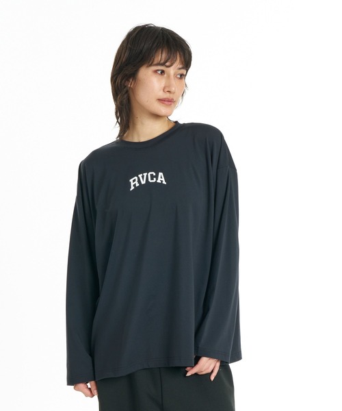 RVCA(ルーカ)の「RVCA ウィメンズ FIVE STAR LS TEE ロンT 【2026年秋冬モデル】/ルーカドローコード付きバックプリント長袖ロンT(Tシャツ/カットソー・レディース・グレー系その他/ブルー系その他/ブラック・SMALL/MEDIUM/LARGE)」の4枚目の写真