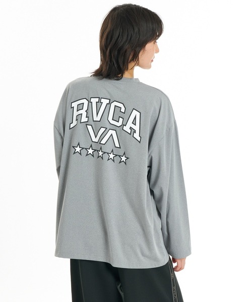 RVCA(ルーカ)の「RVCA ウィメンズ FIVE STAR LS TEE ロンT 【2026年秋冬モデル】/ルーカドローコード付きバックプリント長袖ロンT(Tシャツ/カットソー・レディース・グレー系その他/ブルー系その他/ブラック・SMALL/MEDIUM/LARGE)」の14枚目の写真