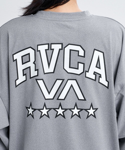 RVCA(ルーカ)の「RVCA ウィメンズ FIVE STAR LS TEE ロンT 【2026年秋冬モデル】/ルーカドローコード付きバックプリント長袖ロンT(Tシャツ/カットソー・レディース・グレー系その他/ブルー系その他/ブラック・SMALL/MEDIUM/LARGE)」の16枚目の写真