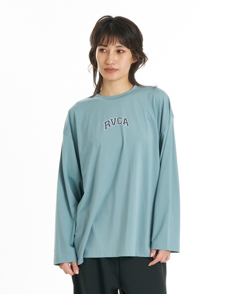 RVCA(ルーカ)の「RVCA ウィメンズ FIVE STAR LS TEE ロンT 【2026年秋冬モデル】/ルーカドローコード付きバックプリント長袖ロンT(Tシャツ/カットソー・レディース・グレー系その他/ブルー系その他/ブラック・SMALL/MEDIUM/LARGE)」の17枚目の写真