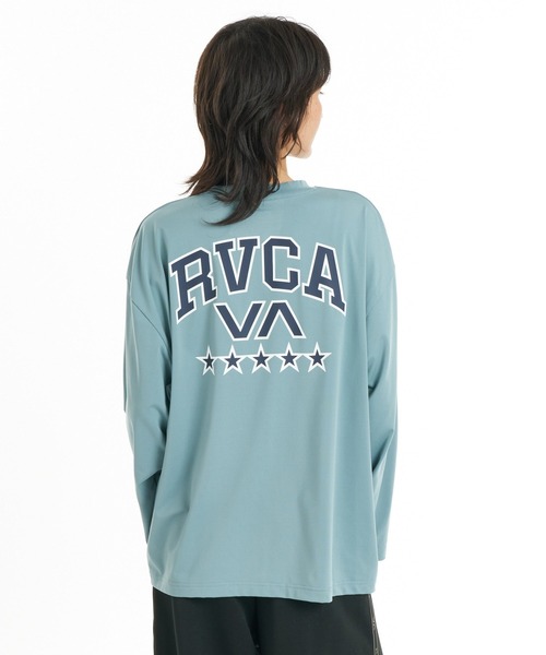 RVCA(ルーカ)の「RVCA ウィメンズ FIVE STAR LS TEE ロンT 【2026年秋冬モデル】/ルーカドローコード付きバックプリント長袖ロンT(Tシャツ/カットソー・レディース・グレー系その他/ブルー系その他/ブラック・SMALL/MEDIUM/LARGE)」の18枚目の写真