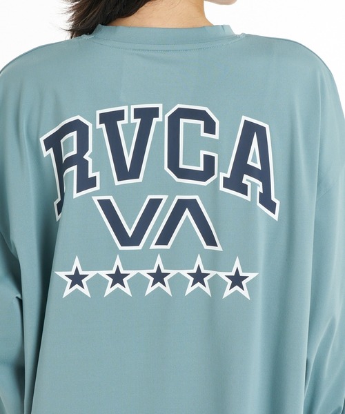 RVCA(ルーカ)の「RVCA ウィメンズ FIVE STAR LS TEE ロンT 【2026年秋冬モデル】/ルーカドローコード付きバックプリント長袖ロンT(Tシャツ/カットソー・レディース・グレー系その他/ブルー系その他/ブラック・SMALL/MEDIUM/LARGE)」の9枚目の写真