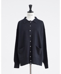 HEAVENLY（ヘブンリー）の「【 HEAVENLY / ヘブンリー 】 Cotton Cashmere Collared Knit Cardigan / コットン カシミヤ カラード ニット カーディガン　2648174　DLI（ニット/セーター）」