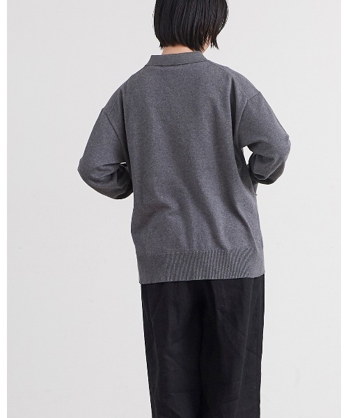HEAVENLY(ヘブンリー)の「【 HEAVENLY / ヘブンリー 】 Cotton Cashmere Collared Knit Cardigan / コットン カシミヤ カラード ニット カーディガン 2648174 DLI(ニット/セーター・レディース・ブラック/ブラウン/グレー・FREE)」の9枚目の写真