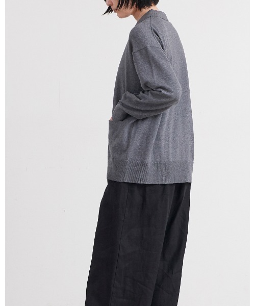 HEAVENLY(ヘブンリー)の「【 HEAVENLY / ヘブンリー 】 Cotton Cashmere Collared Knit Cardigan / コットン カシミヤ カラード ニット カーディガン 2648174 DLI(ニット/セーター・レディース・ブラック/ブラウン/グレー・FREE)」の10枚目の写真