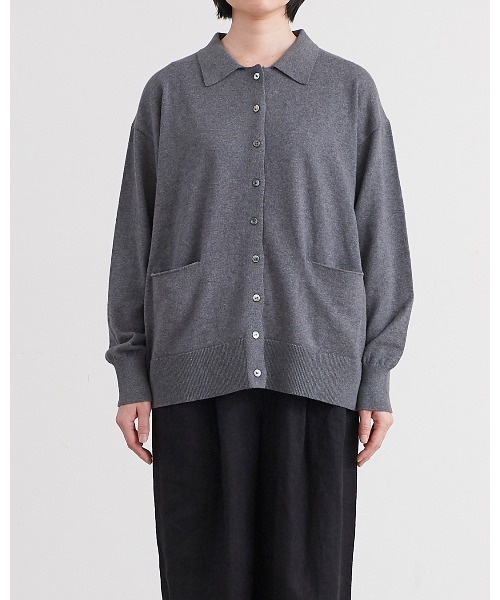 HEAVENLY(ヘブンリー)の「【 HEAVENLY / ヘブンリー 】 Cotton Cashmere Collared Knit Cardigan / コットン カシミヤ カラード ニット カーディガン 2648174 DLI(ニット/セーター・レディース・ブラック/ブラウン/グレー・FREE)」の11枚目の写真