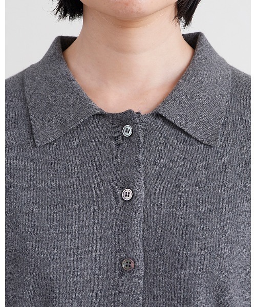HEAVENLY(ヘブンリー)の「【 HEAVENLY / ヘブンリー 】 Cotton Cashmere Collared Knit Cardigan / コットン カシミヤ カラード ニット カーディガン 2648174 DLI(ニット/セーター・レディース・ブラック/ブラウン/グレー・FREE)」の14枚目の写真