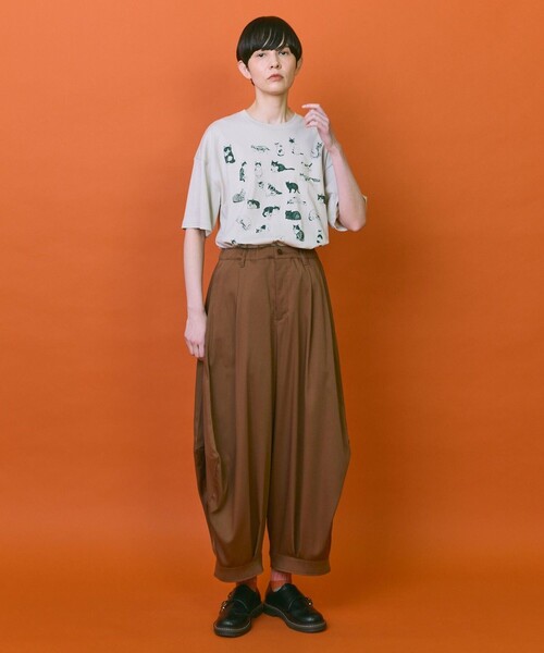 FRAPBOIS（フラボア）の「パクパンツ（その他パンツ・レディース・ブラウン/ブラック・1/0）」の3枚目の写真