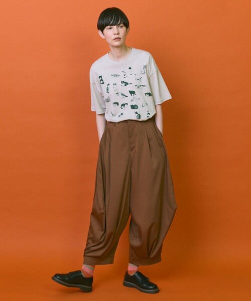FRAPBOIS（フラボア）の「パクパンツ（その他パンツ・レディース・ブラウン/ブラック・1/0）」の5枚目の写真