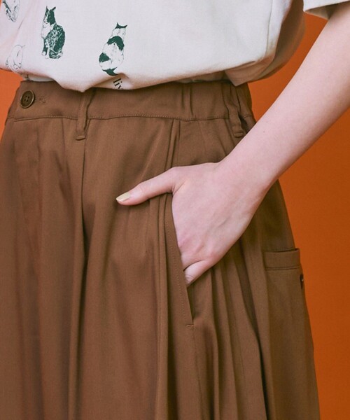 FRAPBOIS（フラボア）の「パクパンツ（その他パンツ・レディース・ブラウン/ブラック・1/0）」の9枚目の写真