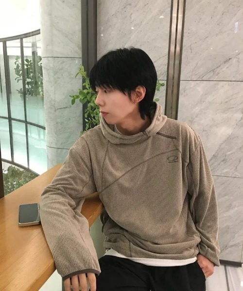 ODD STUDIO(オッドスタジオ)の「◇ODDSTUDIO◇ブランド直輸入正規品/ワッフル・カバーステッチ・フードTシャツ Waffle Cover Stitch Hood T-shirt(Tシャツ/カットソー・レディース・ブラウン/ベージュ・M)」の13枚目の写真