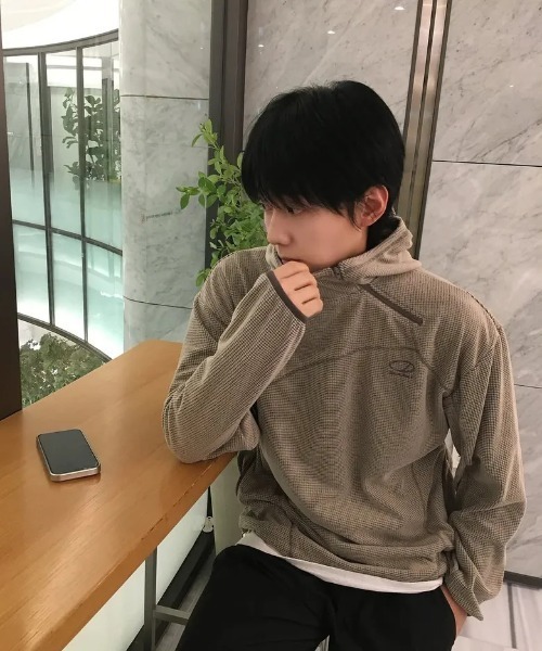 ODD STUDIO(オッドスタジオ)の「◇ODDSTUDIO◇ブランド直輸入正規品/ワッフル・カバーステッチ・フードTシャツ Waffle Cover Stitch Hood T-shirt(Tシャツ/カットソー・レディース・ブラウン/ベージュ・M)」の15枚目の写真