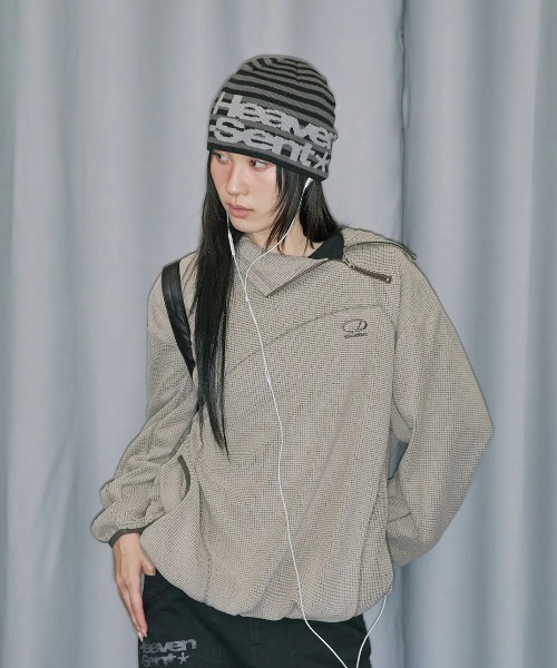 ODD STUDIO(オッドスタジオ)の「◇ODDSTUDIO◇ブランド直輸入正規品/ワッフル・カバーステッチ・フードTシャツ Waffle Cover Stitch Hood T-shirt(Tシャツ/カットソー・レディース・ブラウン/ベージュ・M)」の21枚目の写真